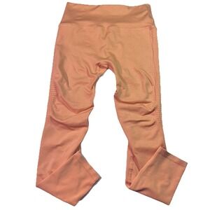 Alphalete Women's Leggings Xl Orange Creamsicle Yoga Workout Leisure‎ EUC